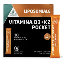 Vitamina d3+k2 liposomiale pocket 30 stick da 1 grammo