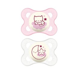 Mam night succhietto 2-6 mesi silicone doppio