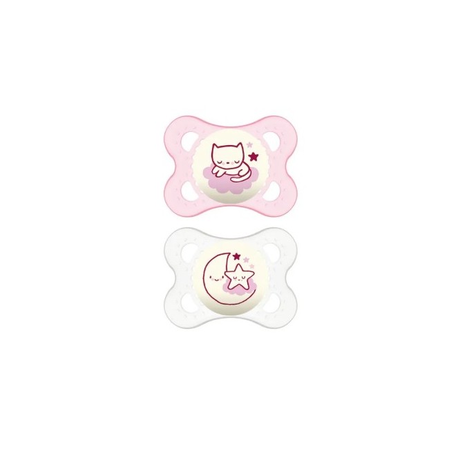 Mam night succhietto 2-6 mesi silicone doppio
