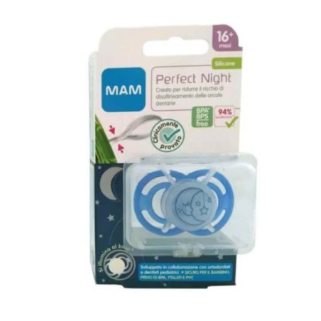Mam perfect night Ciuccio 16+ silicone