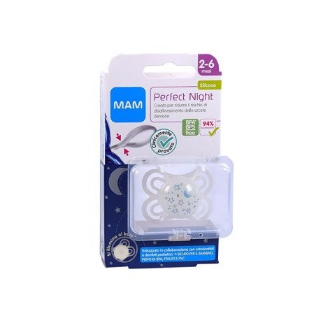 Mam Perfect Night Succhiotto 2-6 mesi Neutro