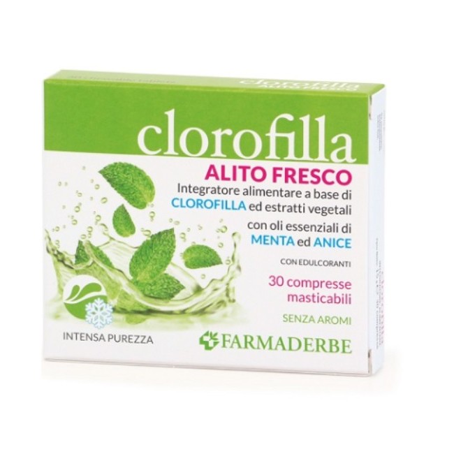 Farmaderbe Clorofilla 30 Compresse rinfrescanti e deodoranti Farmaderbe Clorofilla 30 Compresse rinfrescanti e deodoranti