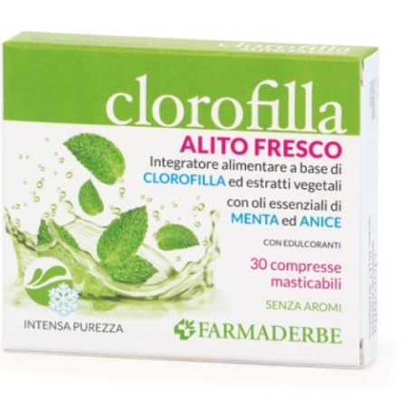 Farmaderbe Clorofilla 30 Compresse rinfrescanti e deodoranti Farmaderbe Clorofilla 30 Compresse rinfrescanti e deodoranti