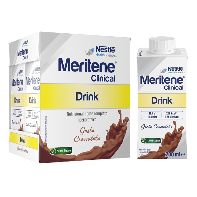 Meritene Clinical Drink Cioccolato 4 Bottiglie