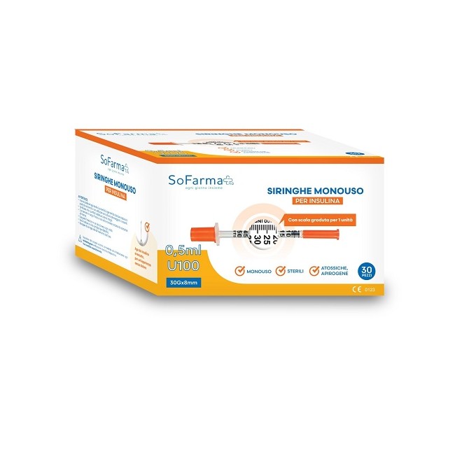 So. Farma. Morra Siringa Per Insulina 0,5 Ml So. Farma. Morra Siringa Per Insulina 0,5 Ml