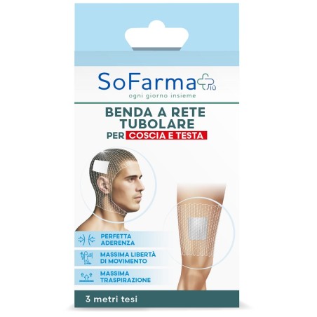 Benda A Rete Tubolare Sofarmapiu' Per Coscia E Testa