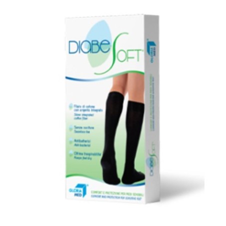 Diabesoft Calzino Nero Misura S 1 Paio
