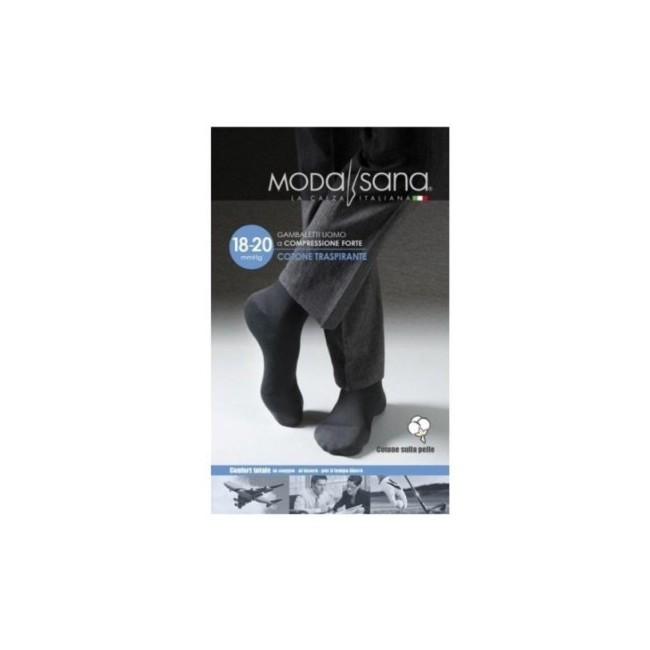 Modasana Gambaletto 18/20 Mmhg Cotone Blu Taglia L 1 Paio