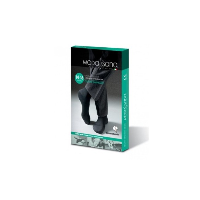 modasana Gambaletto 14/16 Mmhg Cotone Blu Taglia S 1 Paio