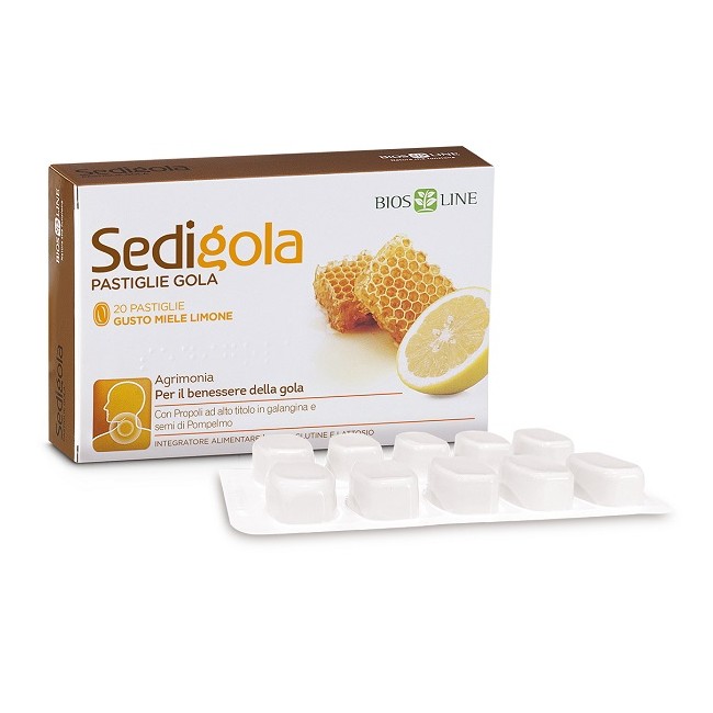 Sedigola Miele Limone 20 Pastiglie