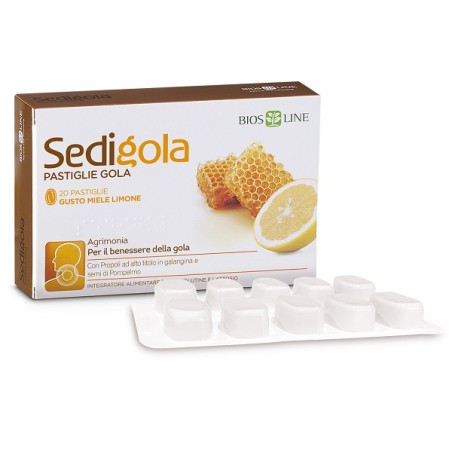 Sedigola Miele Limone 20 Pastiglie