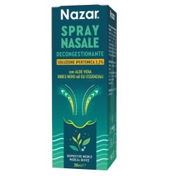 Nazar Spray Nasale Decongestionante Soluzione Ipertonica 2,2% 20Ml