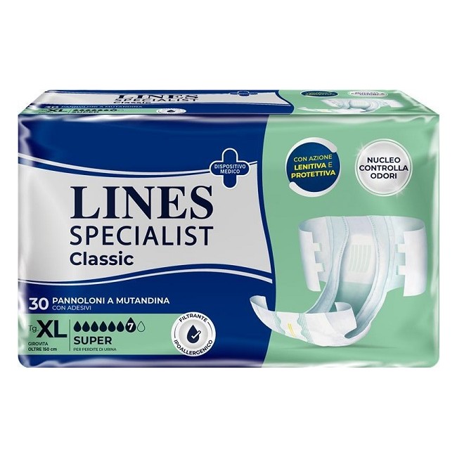 Fater Pannolone A Mutanda Lines Specialist Classic Super Pm Xl