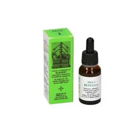 Alkaest Mgs3 Betulla Mg Spg gocce rimedio spargirico 20 ml Alkaest Mgs3 Betulla Mg Spg gocce rimedio spargirico 20 ml