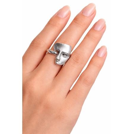 Anello maschera regolabile Argento 925