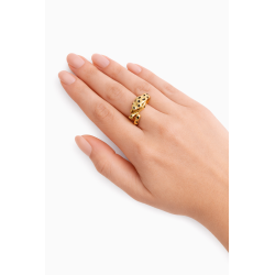 Anello corpo Pantera Acciaio INOX Colore oro