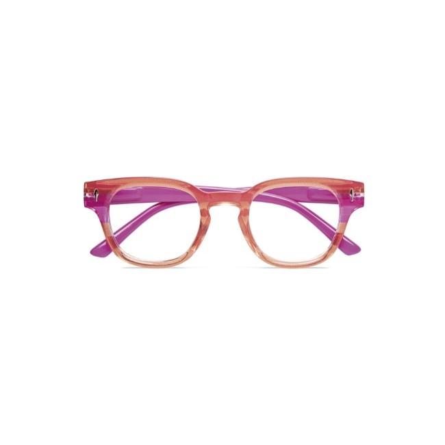 Occhiale da lettura twins gold funk arancione-fucsia