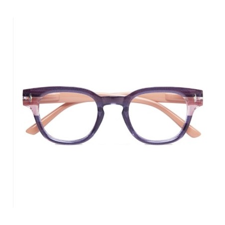 Occhiale da lettura premontato twins gold funk viola-rosa +3.50 1 paio
