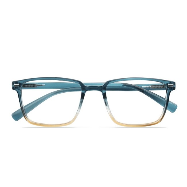 Occhiale da lettura twins silver pop petrolio-miele