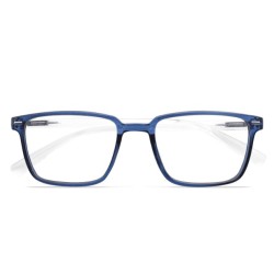 Occhiale da lettura twins silver pop blu-trasparente