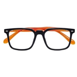 occhiale da lettura twins gold tahiti nero-arancione