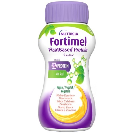 Fortimel Plantbased Protein Zucca Carota 4 Bottigliette 200 Ml Fortimel Plantbased Protein Zucca Carota 4 Bottigliette 200 Ml