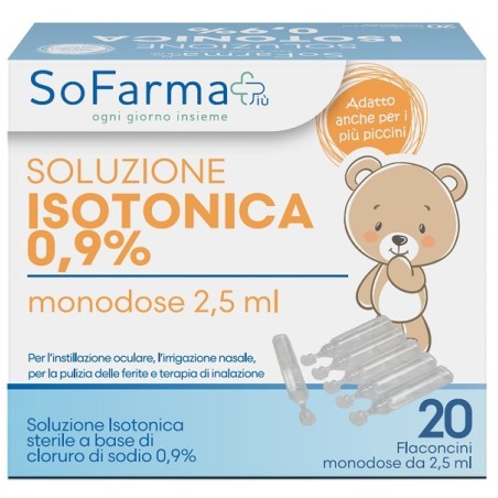 Soluzione Salina 0,9% 20 Flaconi 2,5 Ml