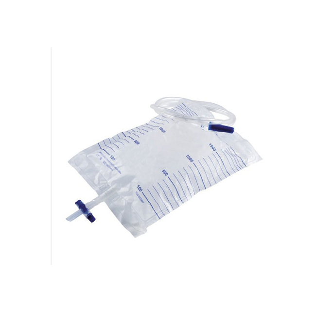 Sacca Urina Letto 2 Litri Con Valvola e Rubinetto Tubo 130 Cm