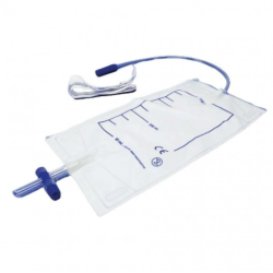 Sacca Urina 2 Litri Valvola Di Non Ritorno Rubinetto 90Cm 30 Pezzi