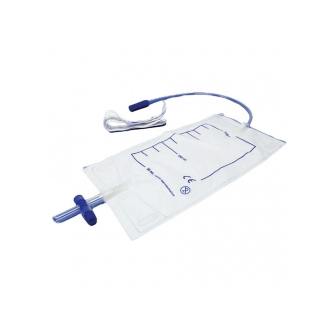 Sacca Urina 2 Litri Valvola Di Non Ritorno Rubinetto 90Cm 30 Pezzi