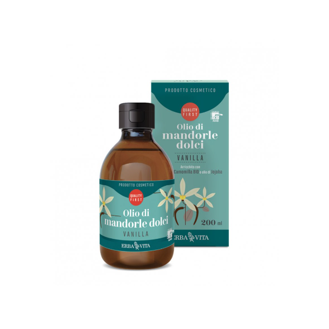 Erba Vita Group Olio Mandorle Dolci Profumo Vanilla 200Ml Erba Vita Group Olio Mandorle Dolci Profumo Vanilla 200Ml