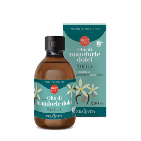 Erba Vita Group Olio Mandorle Dolci Profumo Vanilla 200Ml Erba Vita Group Olio Mandorle Dolci Profumo Vanilla 200Ml