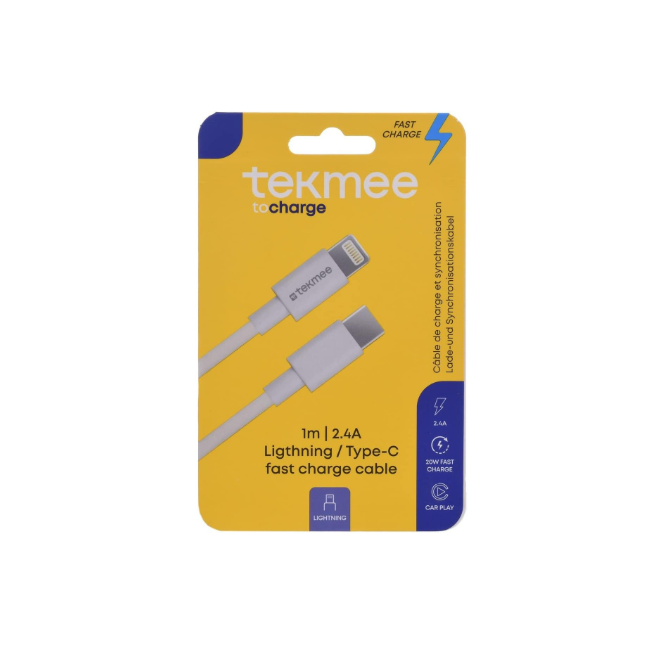 Cavo USB 1 metro da Type C carica rapida iphone