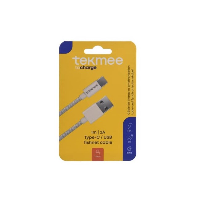 Tekmee Cavo di ricarica da USB-A a USB-C Tekmee Cavo di ricarica da USB-A a USB-C