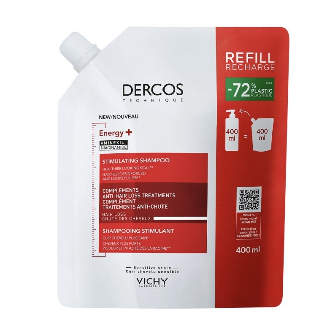 Vichy Dercos Technique Shampoo Energizzante Refill