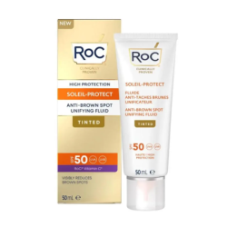 Roc Fluido Solare Viso Spf50 Idratante Colorato