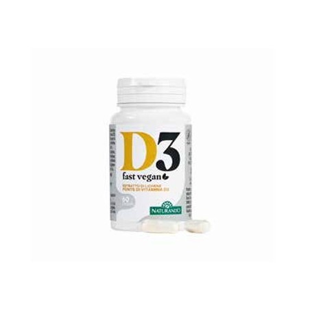 Naturando D3 Fast Vegan integratore 60 Capsule Naturando D3 Fast Vegan integratore 60 Capsule