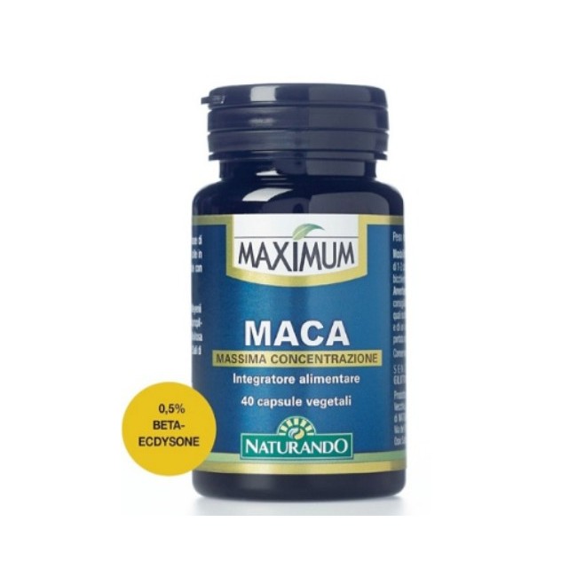 Naturando Maximum maca integratore alimentare 40 capsule Naturando Maximum maca integratore alimentare 40 capsule