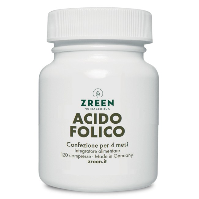 Zreen acido folico integratore 120 compresse Zreen acido folico integratore 120 compresse