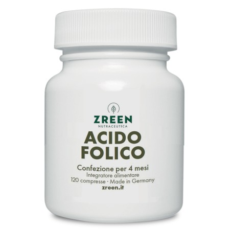 Zreen acido folico integratore 120 compresse Zreen acido folico integratore 120 compresse