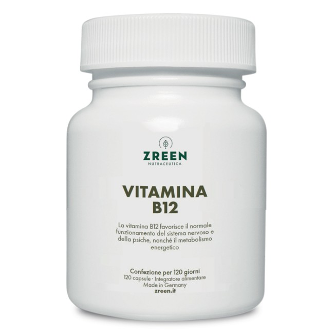 Zreen Vitamina B12 120 Capsule Integratore Alimentare Zreen Vitamina B12 120 Capsule Integratore Alimentare