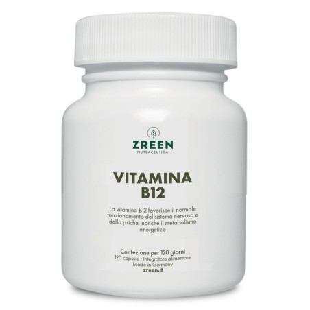 Zreen Vitamina B12 120 Capsule Integratore Alimentare Zreen Vitamina B12 120 Capsule Integratore Alimentare