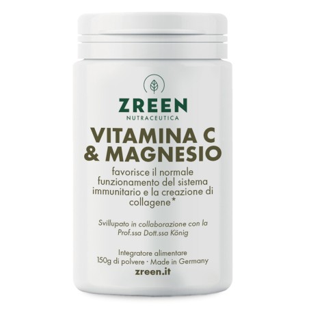 Zreen Vitamina C & Magnesio Polvere 150 G Zreen Vitamina C & Magnesio Polvere 150 G