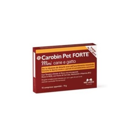 Nbf Lanes Carobin Pet Forte Mini 15 Compresse Nbf Lanes Carobin Pet Forte Mini 15 Compresse