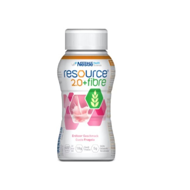 Nesltè Resource 2,0+fibre Fragola Alimento Nutrizionale 200ml Nesltè Resource 2,0+fibre Fragola Alimento Nutrizionale 200ml