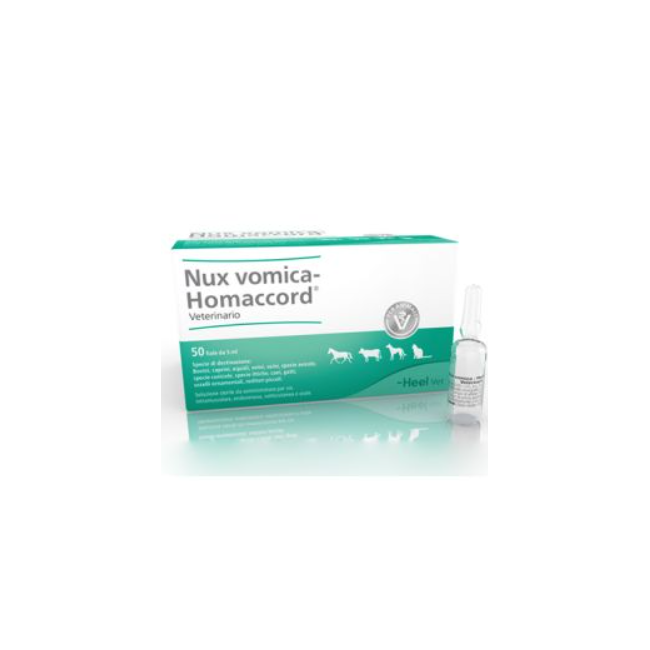 Nux Vomica homaccord 50 fiale veterinarie 5 ml heel Nux Vomica homaccord 50 fiale veterinarie 5 ml heel