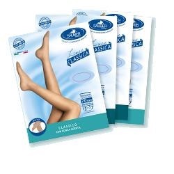 Sauber Collant Open Toe 140 Denari Neutro Beige