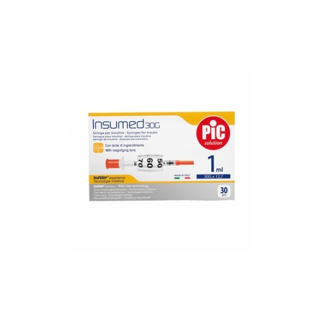 Pic Insumed Siringa Da Insulina Con Ago G26 1ml Pic Insumed Siringa Da Insulina Con Ago G26 1ml