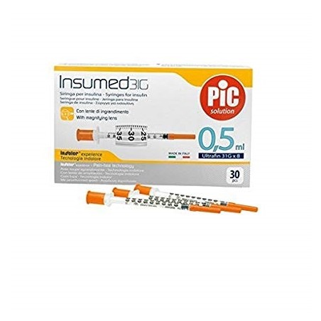 Siringa Per Insulina Pic Insumed 0,5g31 30 Siringhe Siringa Per Insulina Pic Insumed 0,5g31 30 Siringhe