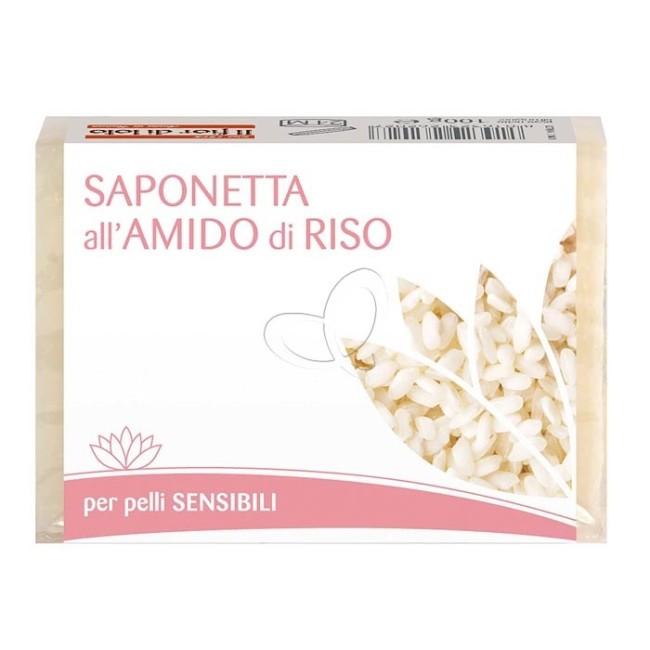 Saponetta Vegetale All'amido Di Riso 100gr Il Fior Di Loto Saponetta Vegetale All'amido Di Riso 100gr Il Fior Di Loto